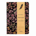 Leather Embroidered Flower Notebook A5 Anti-splash Water Butterfly Journal Book Academic Weekly Agenda Efficient