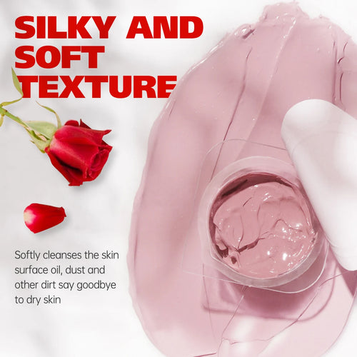 5g/0.18oz*10 Rose Cleansing Mud Mask Deep Cleansing, Moisturizing, Nourishing, Brightening Skin